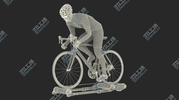 images/goods_img/20210312/3D model Bicyclist Riding Tacx Galaxia Advanced Roller Trainer/4.jpg